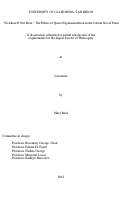 Cover page: Nowhere If Not Here : the ethics of queer experimentation in the global novel form