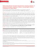 Cover page: Relationship Between Hospital Characteristics and Early Adoption of Angiotensin‐Receptor/Neprilysin Inhibitor Among Eligible Patients Hospitalized for Heart Failure